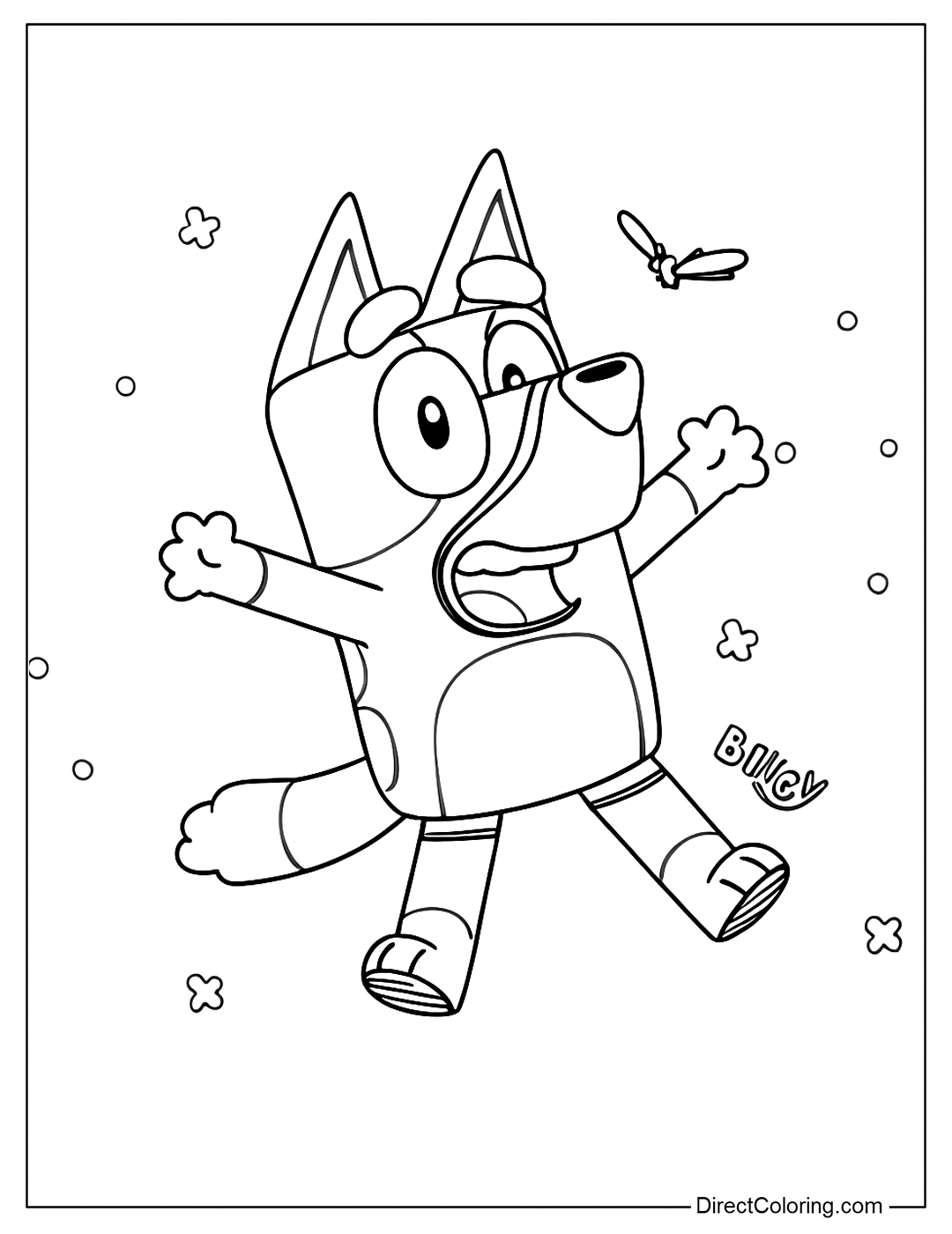 Bluey Coloring For Kids